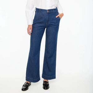 J Crew Factory Denim Trouser Jeans Size 30 Wide Leg